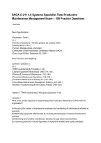 SACA C-211 4&period;0 Systems Specialist Total Productive Maintenance Management Exam &ndash; 300 Practice Questions&period;pdf&NewLine;&NewLine;