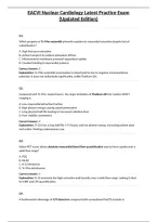 EACVI Nuclear Cardiology Latest Practice Exam &lpar;Updated Edition&rpar;&NewLine;
