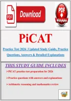 PiCAT Practice Test 2026 &vert; Updated Study Guide&comma; Practice Questions&comma; Answers & Detailed Explanations