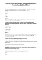 CNAB-20 Computer Networking Assessment Battery Latest Practice Exam &lpar;Updated Edition&rpar;&NewLine;