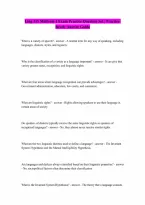 Ling 115 Midterm 1 questions with complete solutions A GUARANTEED