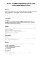 Security Fundamentals Professional &lpar;SFPC&rpar; Latest Practice Exam &lpar;Updated Edition&rpar;&NewLine;