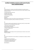 Certified Ventilation Inspector &lpar;CVI&rpar; Latest Practice Exam &lpar;Updated Edition&rpar;&NewLine;