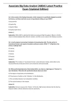Associate Big Data Analyst &lpar;ABDA&rpar; Latest Practice Exam &lpar;Updated Edition&rpar;&NewLine;