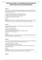G46 Storage&comma; Handling&comma; Use and Refilling of Non-Flammable Gas Cylinders Latest Practice Exam &lpar;Updated Edition&rpar;&NewLine;