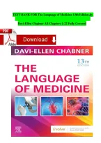 Test Bank for The Language of Medicine 13th Edition by Davi-Ellen Chabner &vert; Chapters 1&ndash;22 &vert; ISBN 9780443107795