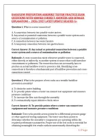 Backflow Prevention Assembly Tester Practice Exam Questions With Verified Correct Answers And Detailed Explanations &ndash;  2026&sol;2027 Latest Update&vert; Graded A&plus;