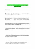 MNGT 3100 Fetsch Exam 1 Questions with complete Questions and Answers 100 Pass