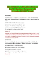 NSG 3600 Exam 1 &vert; NSG 3600 Children&rsquo;s &NewLine;Health &vert; Questions & Answers with &NewLine;Rationales 2026&sol;2027 Update
