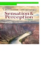 Test Bank for Sensation and Perception 11th Edition by Goldstein & Cacciamani &vert; Chapters 1&ndash;15