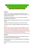 NSG 3600 Exam Bundle Questions & Answers with Rationales  
