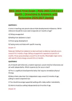 NSG 3600 Final Exam &vert; NSG 3600 Children&rsquo;s &NewLine;Health &vert; Questions & Answers with &NewLine;Rationales 2026&sol;2027 Update