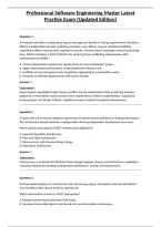 Professional Software Engineering Master Latest Practice Exam &lpar;Updated Edition&rpar;&NewLine;