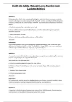 15289 Site Safety Manager Latest Practice Exam &lpar;Updated Edition&rpar;&NewLine;