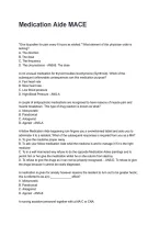 Medication Aide MACE Questions and Explained Answers &lpar;2026&sol;2027&rpar;&NewLine;
