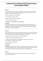 Canadian Life Care Planner &lpar;CCLCP&rpar; Latest Practice Exam &lpar;Updated Edition&rpar;