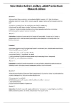 New Mexico Business and Law Latest Practice Exam &lpar;Updated Edition&rpar;&NewLine;