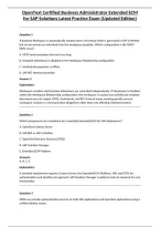 OpenText Certified Business Administrator Extended ECM for SAP Solutions Latest Practice Exam &lpar;Updated Edition&rpar;&NewLine;
