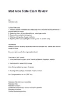 Medication Aide State Certified Exam Practice Guide Questions and Explained Answers &lpar;2026&sol;2027&rpar;All Bundled Here&excl;&excl;&excl;
