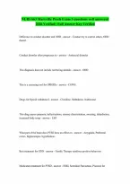 NURS 663 Maryville Psych Exam 3 questions well answered 2026 100 Correct Answers Verified A Graded