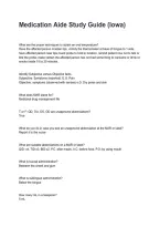 Medication Aide Study Guide &lpar;Iowa&rpar; Questions and Explained Answers &lpar;2026&sol;2027&rpar;&NewLine;