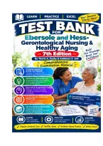 Test Bank for Ebersole and Hess- Gerontological Nursing & Healthy Aging 7th Edition Comprehensive Examination Material&period;pdf&NewLine;&NewLine;