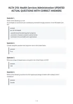 Hlth 210&colon; Health Services Administration Updated&NewLine;Actual Questions With Correct Answers