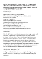 Nr 601 Midterm Exam Primary Care Of The Maturing&NewLine;And Aged Family Practicum Questions And Correct&NewLine;Answers &lpar;Verified Answers&rpar; Plus Rationales 2026&sol;2027&NewLine;Q&A &vert; Instant Download Pdf&period;