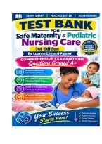 Test Bank For Safe Maternity & Pediatric Nursing Care 3rd Edition By Luanne Linnard-Palmer&comma; Comprehensive Examinations Questions Graded A&plus;&period;pdf&NewLine;&NewLine;