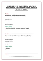 Abret Eeg Mock Exam &vert;Actual Questions And Verified Answers&vert;Brand New 2026-2027 Update&vert;Graded A&plus;