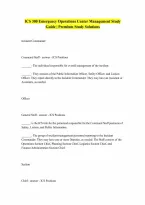 Ics 300 test 100 Correct Answers Verified A Graded