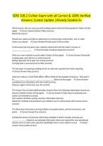 SERE 100&period;2 Civilian Exam with all Correct & 100&percnt; Verified Answers &vert;Latest Update &vert;Already Graded A&plus;