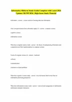 NR 599 Midterm Study guide Informatics Latest 202623 complete A Guide QUESTIONS AND ANSWERS RATED A LATEST UPDATE 2026
