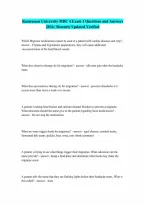 MDC 4 Exam 1 Rasmussen University questions n answers 2026 Complete Questions and Verified Answers