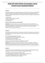 AAID-WE AAID Written Examination Latest Practice Exam &lpar;Updated Edition&rpar;&NewLine;