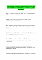 FEMA Final Exam ICS 100 IS100C Introduction to the Incident Command System Answered Updated 2026