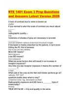 RTE 1401 Exam 3 Prep Questions and Answers Latest Version 2026&period;