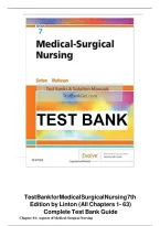 Test Bank for Medical-Surgical Nursing&comma; 7th Edition by Adrianne Dill Linton&comma; Mary Ann Matteson &vert; VERIFIED&NewLine;
