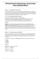 RPA Real Property Administrator Latest Practice Exam &lpar;Updated Edition&rpar;&NewLine;