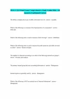 WGU C213 Final Exam 2026 Complete Questions and Verified Answers