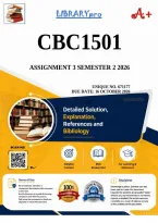 CBC1501 Assignment 3 &lpar;COMPLETE ANSWERS&rpar; Semester 2 2026 &lpar;671177&rpar; - Due 16 October 2026