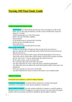NURS 100 Final Exam Study Guide &vert; Nursing Practice Questions and Answers for Exam Preparation