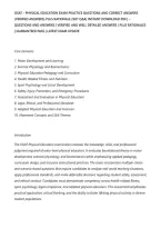 Osat &ndash; Physical Education Exam Practice Questions And Correct Answers&NewLine;&lpar;Verified Answers&rpar; Plus Rationale 2027 Q&A&vert; Instant Download Pdf&period;&rsqb; &NewLine;Questions And Answers &vert; Verified And Well Detailed Answers &vert; Plus Rationales&NewLine;&vert; Guaranteed Pass &vert; Latest Exam Updat
