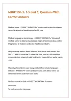 NRHP 100 ch&period; 1-5 &lpar;test 1&rpar; Questions With Correct Answers
