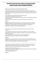 Georgia Private Security Agency Licensureination Latest Practice Exam &lpar;Updated Edition&rpar;&NewLine;