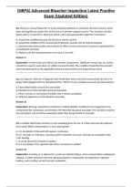 &lpar;NRPA&rpar; Advanced Bleacher Inspection Latest Practice Exam &lpar;Updated Edition&rpar;&NewLine;