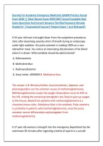 &lpar;Society for Academic Emergency Medicine&rpar; aSAEM Practice Actual Exam 2026 &vert;&vert; Most Recent Exam 2026&vert;2027 Actual Complete Real Exam Questions And Correct Answers &lpar;Verified Answers&rpar; Already Graded A&plus; &vert; Guaranteed Success&excl;&excl; Newest Exam &vert; Just Released&excl;&excl;