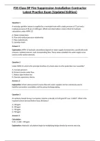 F35 Class DF Fire Suppression Installation Contractor Latest Practice Exam &lpar;Updated Edition&rpar;&NewLine;