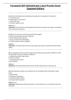 Forcepoint DLP Administrator Latest Practice Exam &lpar;Updated Edition&rpar;