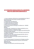 N173 Pediatric Musculoskeletal Disorders &colon; Practice Questions Exam Rated A&plus;
